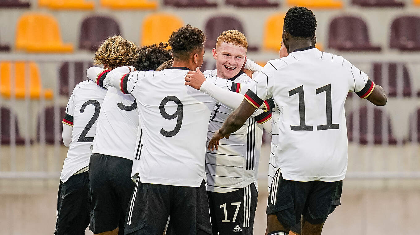 Starke Teamleistung: Die deutsche U 19 jubelt gegen die Niederlande viermal © Getty Images