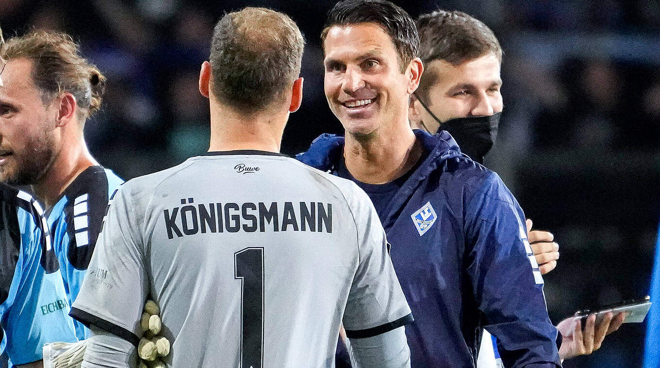 Königsmann: "Patrick Glöckner (r.) ist ein Trainer, der auf jeden einzelnen Spieler eingeht" © Imago