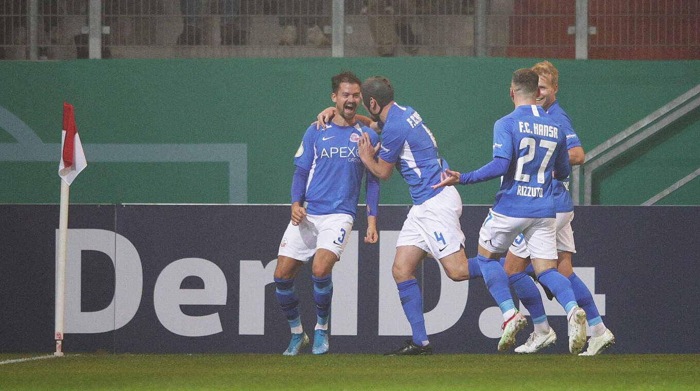 Rostock win on penalties to reach the last 16 © Getty Images