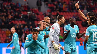 Nach Roter Karte für zwei Spiele gesperrt: Wolfsburgs Maxence Lacroix © Getty Images