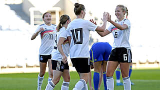 Erfolgreicher Auftakt in die EM-Quali: Die deutschen U 17-Juniorinnen © Getty Images