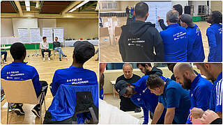 Reger Austausch: 16 Teilnehmende waren bei einem Leadership-Workshop mit dabei © DFB-Stiftung Egidius Braun