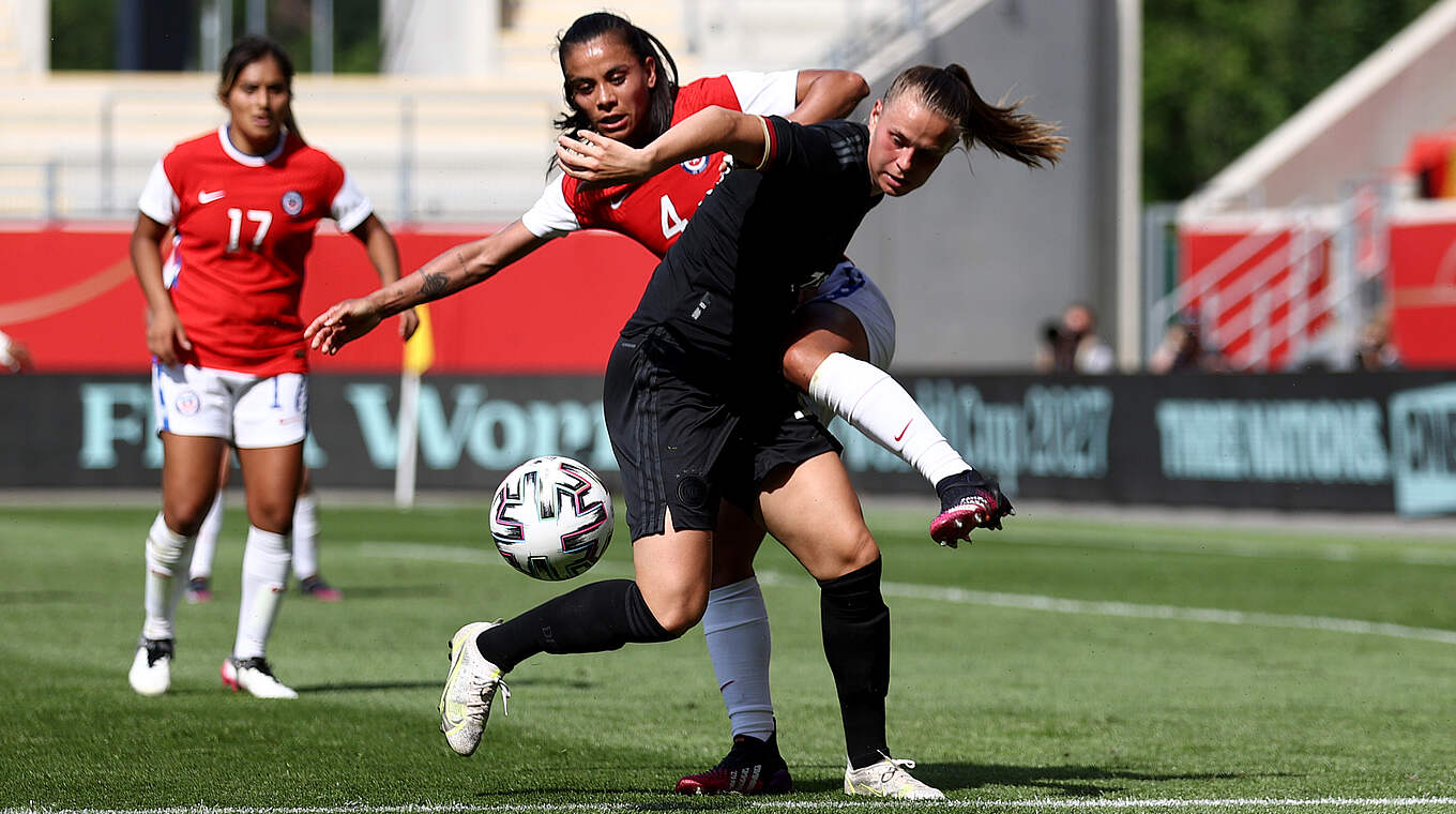 Klara Bühl: "Jede Spielerin muss an ihr Leistungsmaximum kommen" © DFB/Getty Images/Maja Hitij