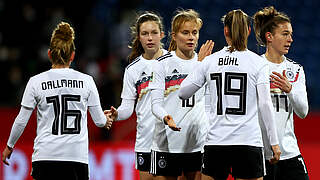 Starke Gegner auf dem Weg zur EM: DFB-Frauen bei Turnier in England © DFB/Maja Hitij/Getty Images