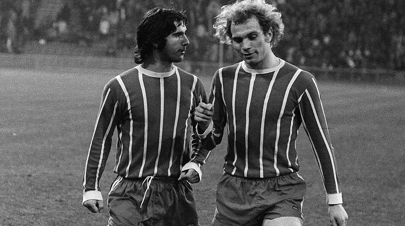 Prägende Figuren des FC Bayern in den 70er-Jahren: Uli Hoeneß (r.) und Gerd Müller © Imago