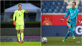 Manuel Neuer and Ann-Katrin Berger are among the best goalkeepers in the world © GES/Getty Images / Collage DFB