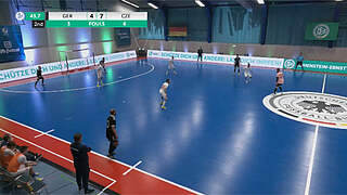 Zweiter Test innerhalb von zwei Tagen gegen Tschechien: Die Futsal-Nationalmannschaft © DFB-TV