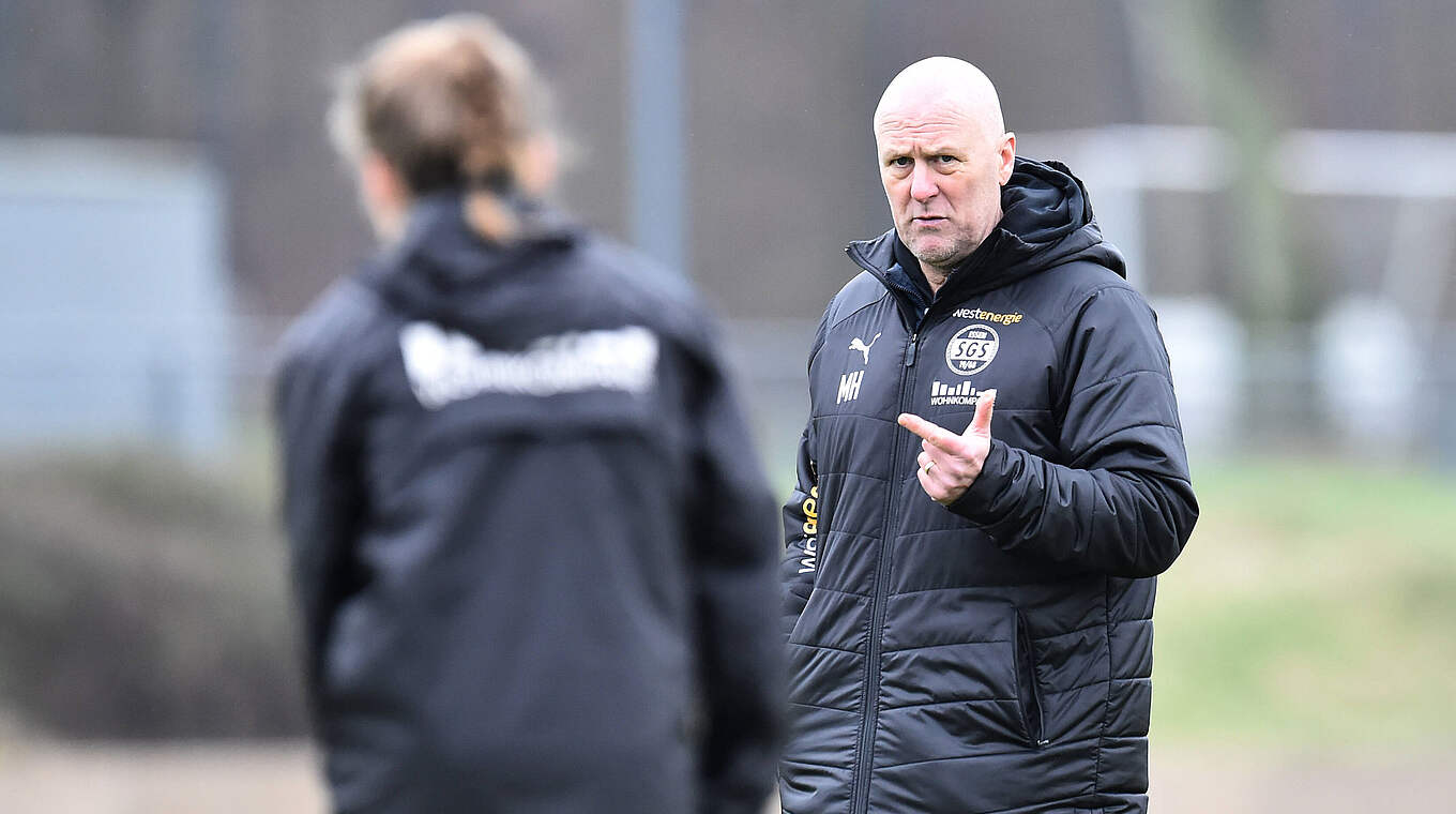SGS-Trainer Markus Högner: "Wir wollen gerne mal den DFB-Pokal nach Essen holen" © imago