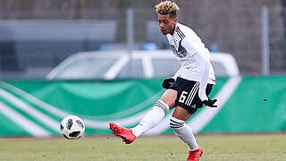 Drei Länderspiele für die deutsche U 18-Nationalmannschaft: Felix Nmecha 2018 © Imago