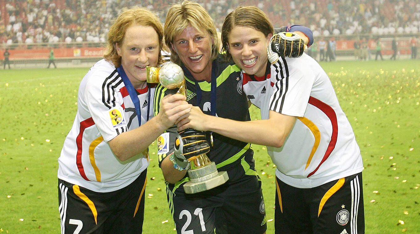 Weltmeisterinnen 2007: Melanie Behringer, Silke Rottenberg und Annike Krahn (v.l.n.r.) © Imago