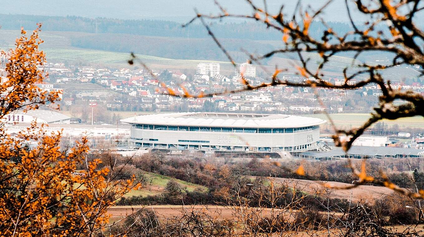 "Perfekter Blick auf die Arena": Das Hoffenheimer Stadion aus der Ferne © privat