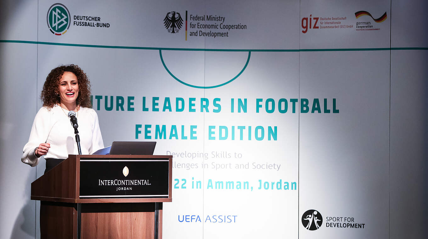 Samar Nassar: "Es ist unsere Aufgabe, die Frauen auch im Fußball zu repräsentieren" © Anas Omari