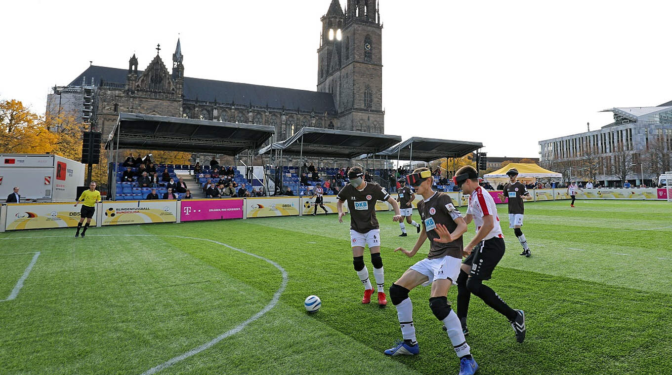 Auch in diesem Jahr mit zwei Stadtspieltagen: die Blindenfußball-Bundesliga © DFB-Stiftung Sepp Herberger