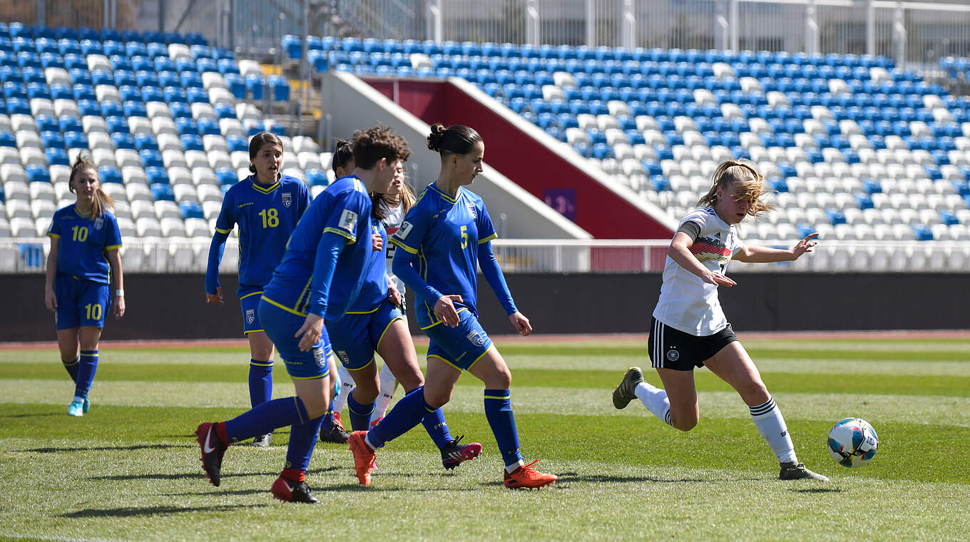 Mit vielen Torgelegenheiten gegen Kosovo: die U 17-Nationalmannschaft © Getty Images