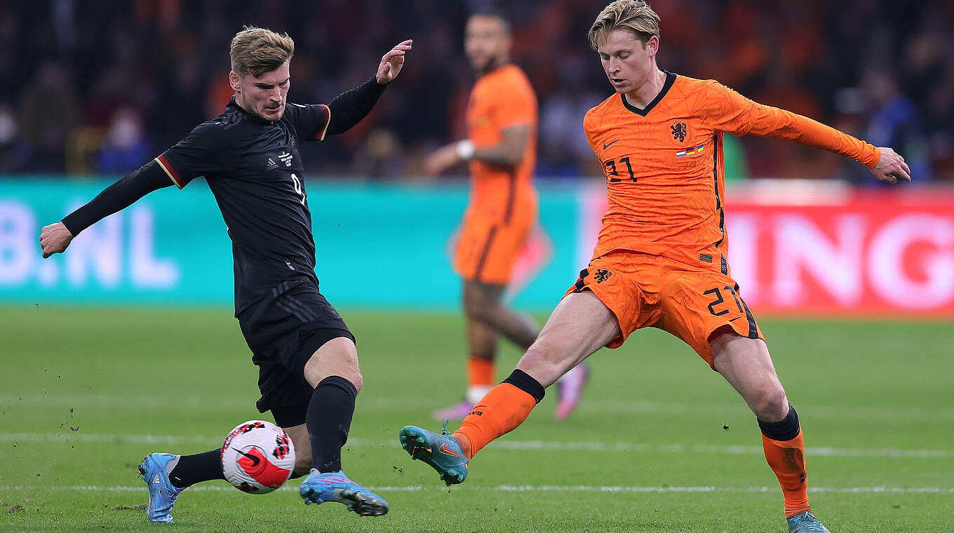 Timo Werner against Frenkie de Jong © Getty Images