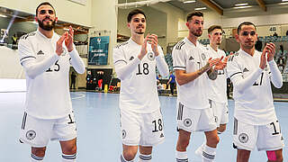 3:0-Führung verspielt, aber Gruppensieg perfekt: das deutsche Futsal-Team © DFB/Nico Herbertz