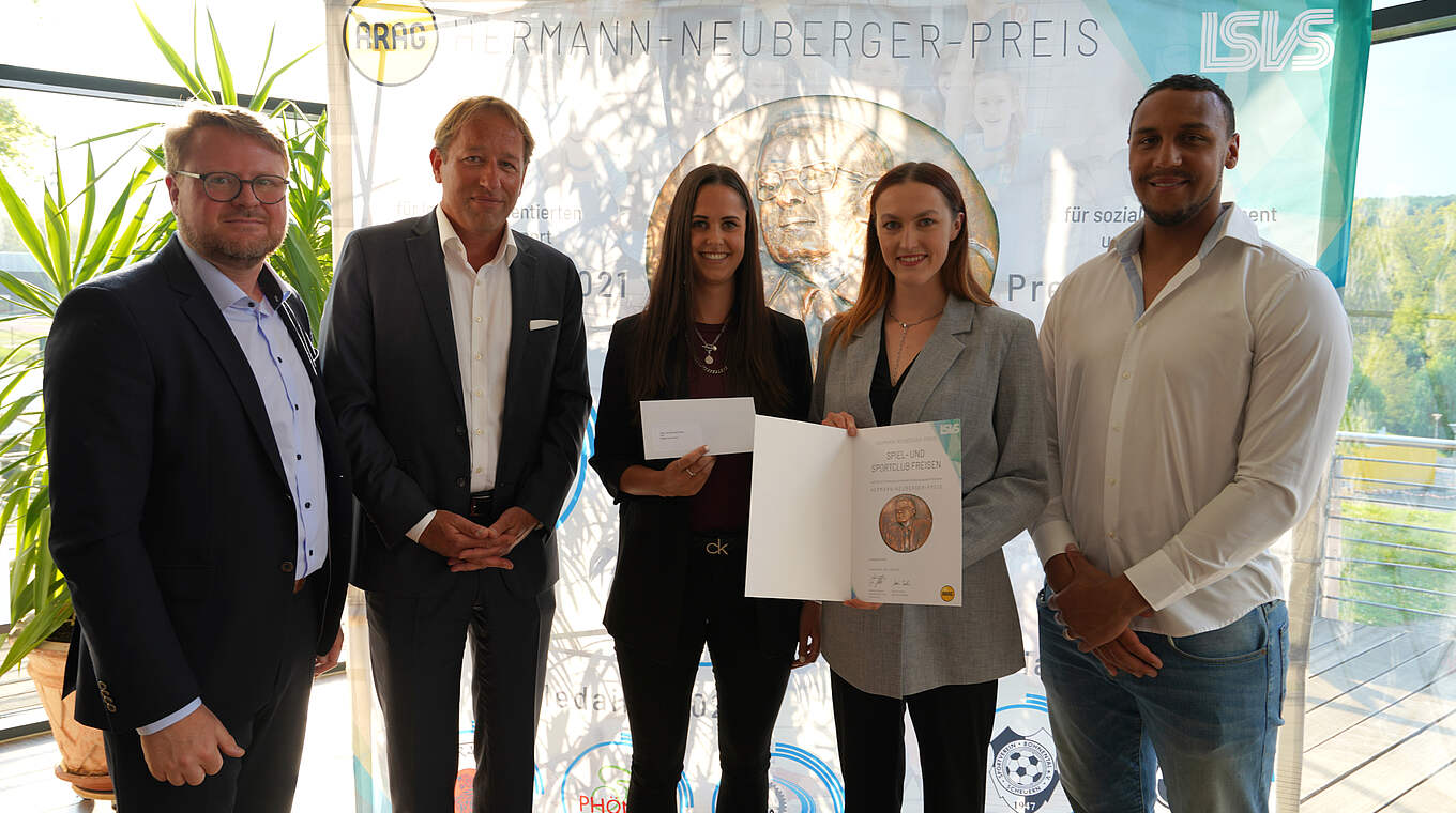 Mit dem Hauptpreis ausgezeichnet: die Volleyballer des SSC Freisen © Getty Images
