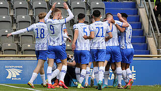 Mit zwei Siegen ins Endspiel: Die U 19 von Hertha BSC ist der erste Finalist © GettyImages