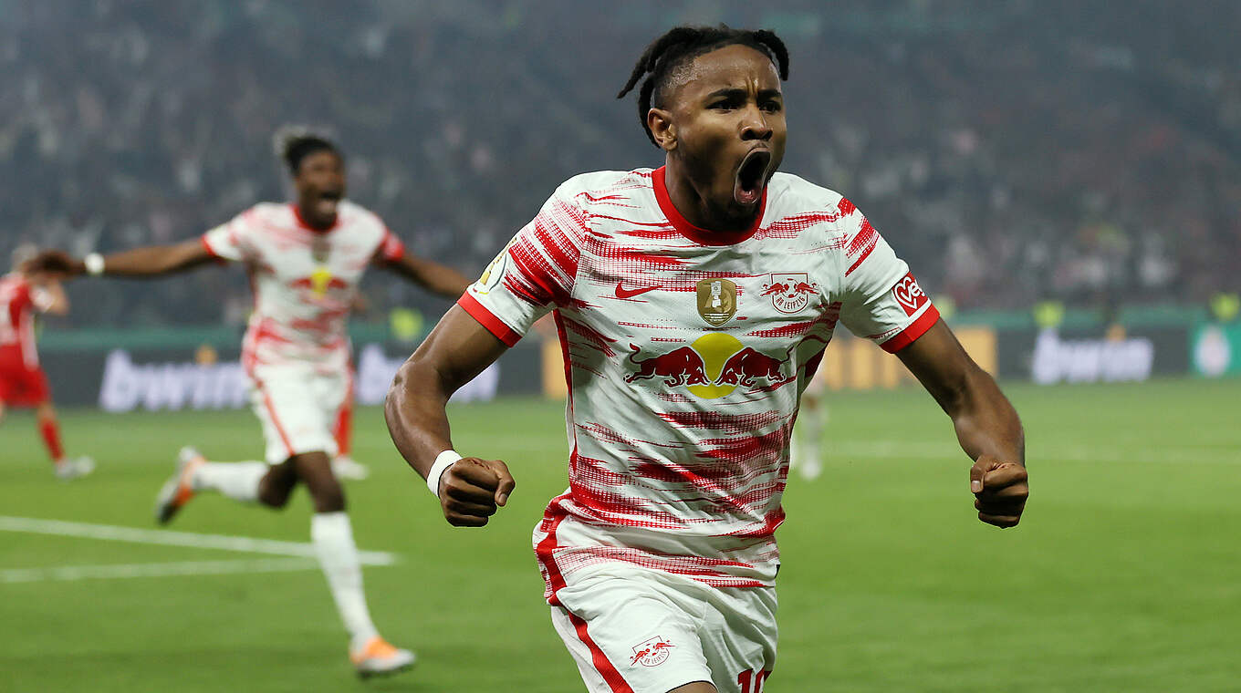 Christopher Nkunku's impressive 2021/22 season included a crucial equaliser for RBL © Getty Images