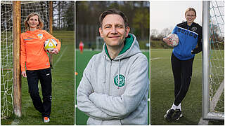 Sammeln bereits Erfahrung mit den neuen Spielformen: Claudia Angelski, Thomas Staack und Luisa Ehmann (v.l.n.r.) © Getty Images