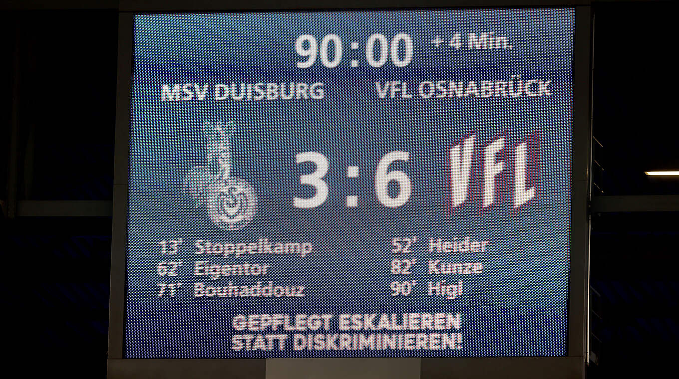 Neun Tore bei MSV gegen Osnabrück: Torreichstes Spiel in Duisburg © 2022 Getty Images