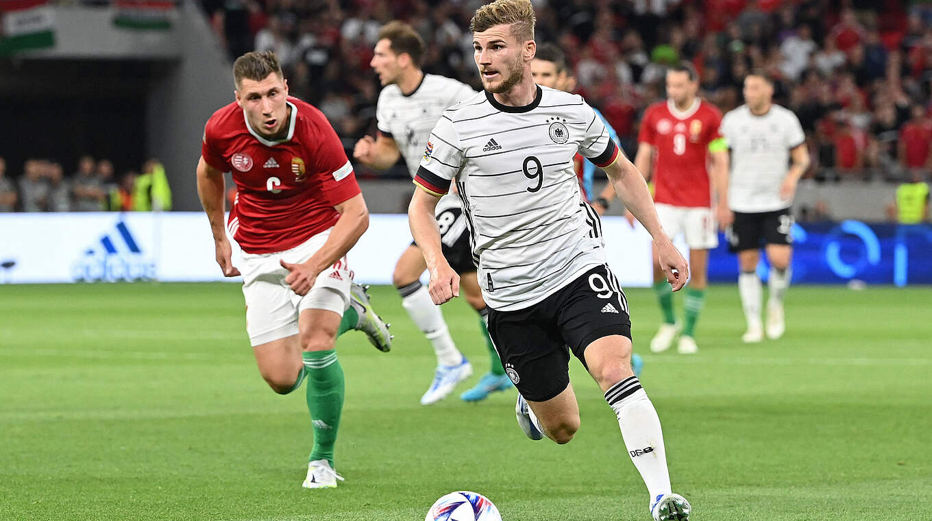 Points shared: Timo Werner and Germany played out another 1-1 draw in the Nations League. © Getty Images