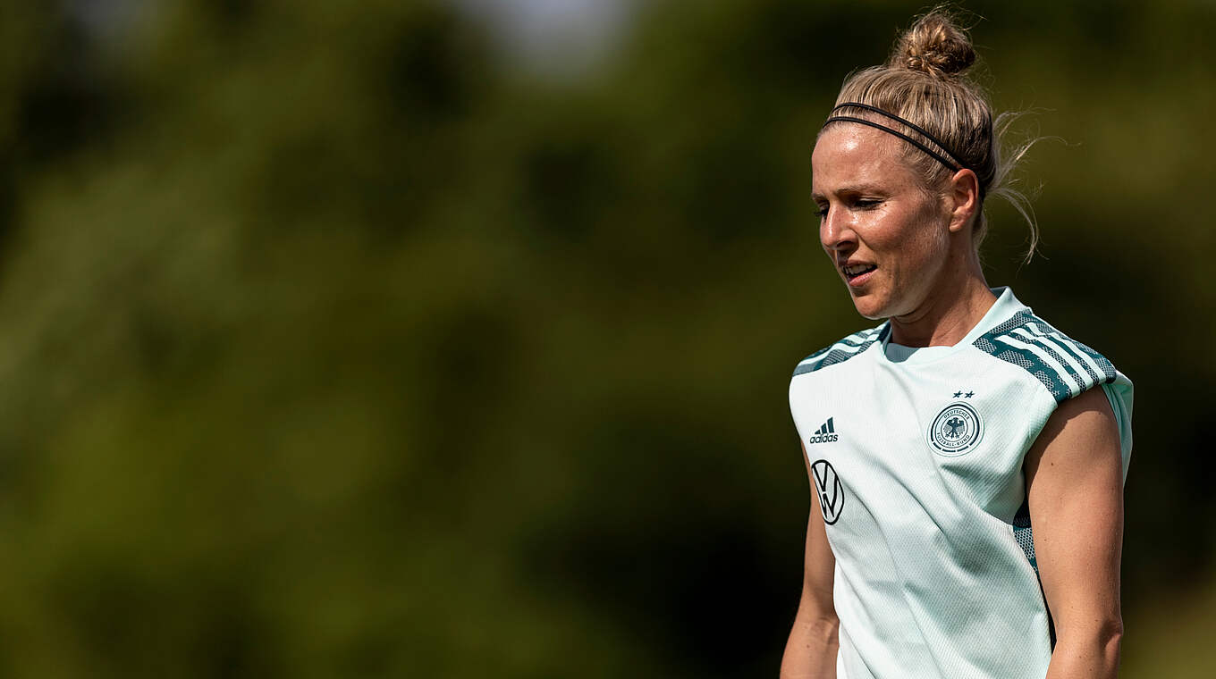 Svenja Huth: "Ich glaube, dass wir über eine gute Mischung im Team verfügen" © DFB/Maja Hitij/Getty Images