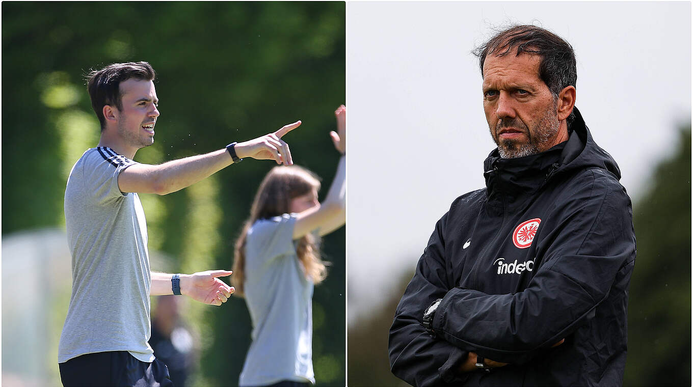 Stehen sich im Endspiel gegenüber: Niels Quante (l.) und Wolfgang Schmidt © GettyImages/imago/Collage DFB