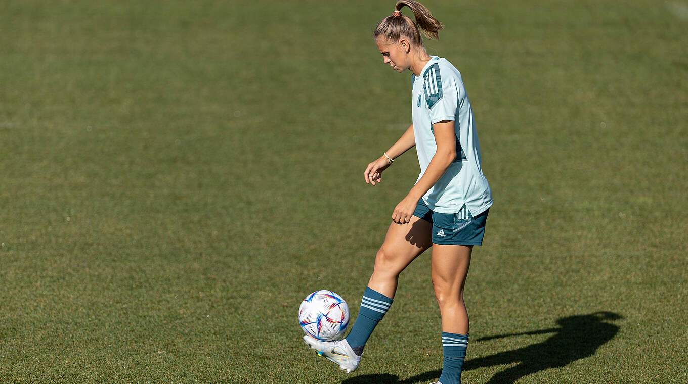 Klara Bühl: "Die Trainingseinheiten machen Spaß, man merkt einfach die Spielfreude" © DFB/Maja Hitij/Getty Images