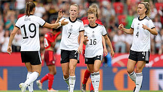 Sieben auf einen Streich: Deutschland gewinnt EM-Generalprobe gegen die Schweiz © Maja Hitij/ Getty Images/ DFB