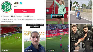 Neuer Social-Media-Kanal: Der DFB ist nun auch bei TikTok © TikTok/DFB