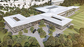Offiziell eröffnet: der neue DFB-Campus in Frankfurt am Main © Kadawittfeldarchitektur