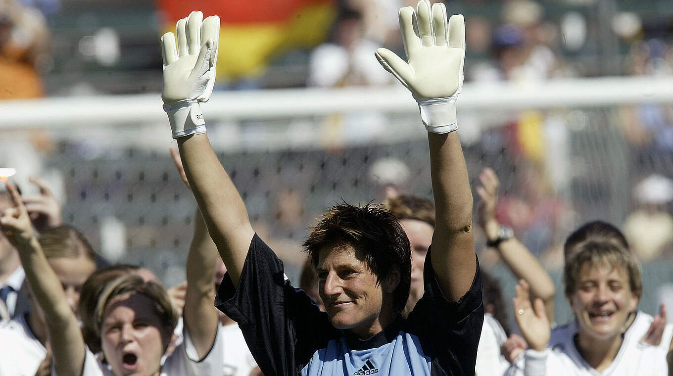 Silke Rottenberg nach WM-Sieg 2003 © Getty Images