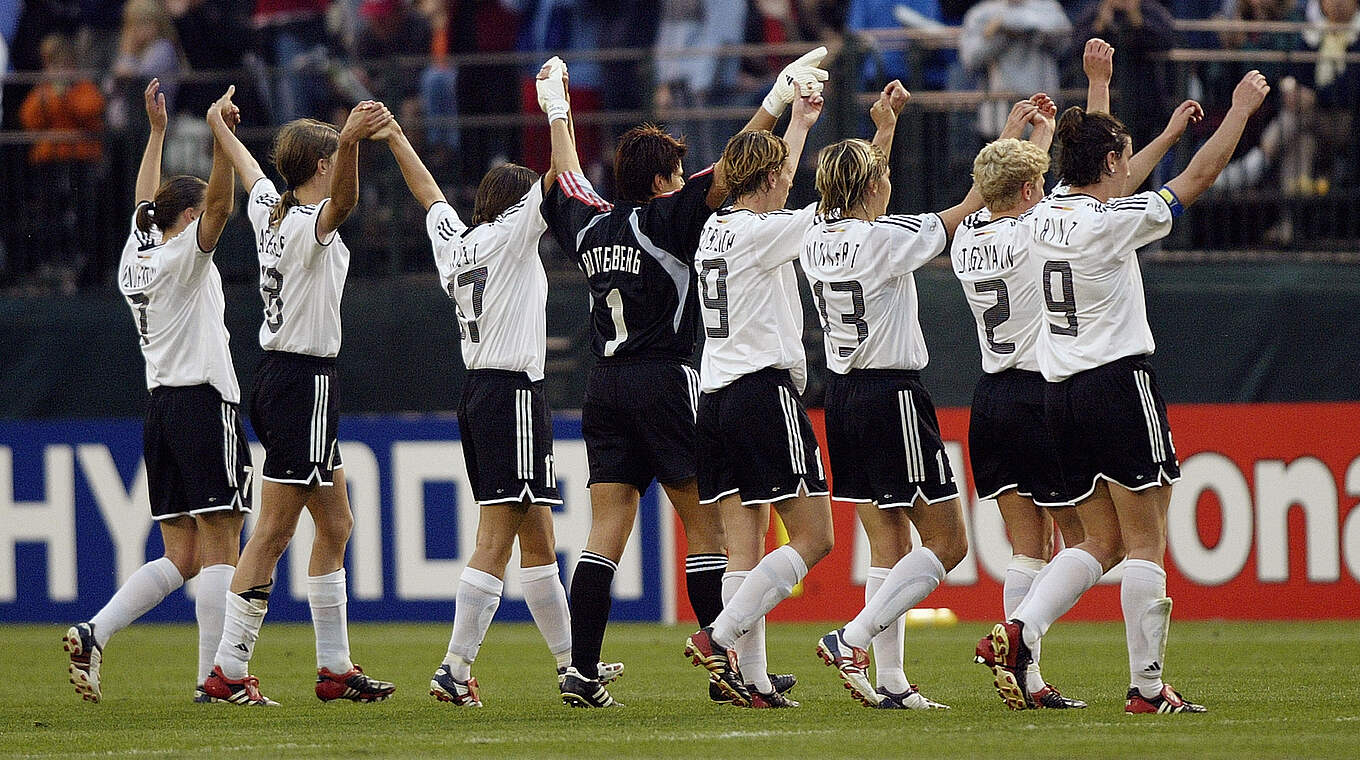 Jubel nach WM-Viertelfinalsieg 2003 © Getty Images