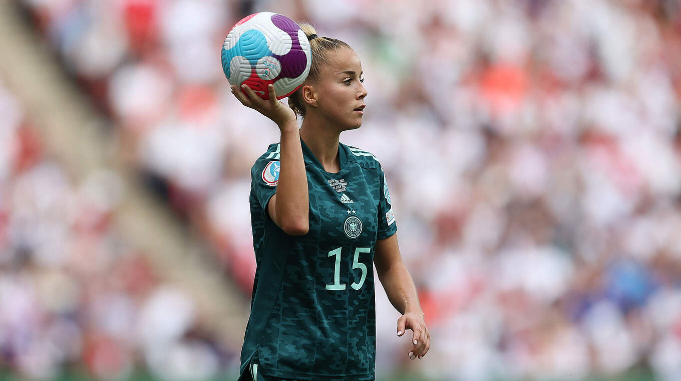 Muss für zwei WM-Qualifikationsspiele passen: Vizeeuropameisterin Giulia Gwinn © DFB/Maja Hitij/Getty Images