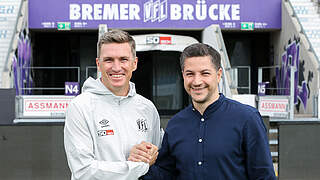 Neuer Cheftrainer in Osnabrück: Tobias Schweinsteiger (l.) © VfL Osnabrück