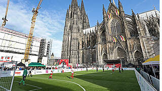 Großer Erfolg: Die Fußballinklusionstage mitten in Köln © Carsten Kobow