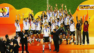 Titelverteidigung: Als erstem Team gelingt Deutschland 2007 der erneute Triumph © Getty Images