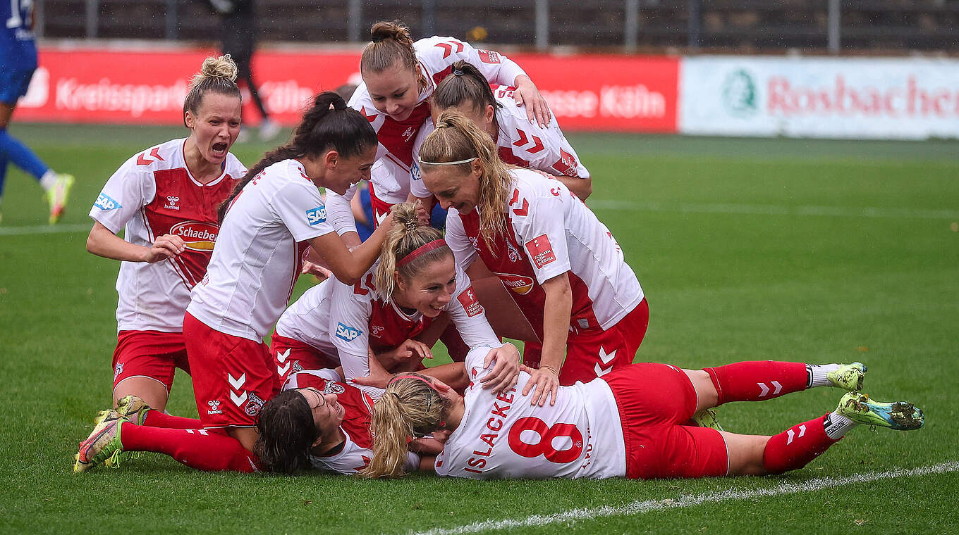 Erzielt in der 74. Minute das 3:2 für Köln: Mandy Islacker © Imago