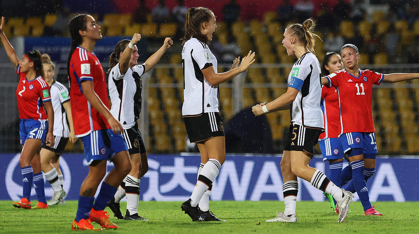 Klarer Sieg: Die DFB-Juniorinnen stehen bereits unter den besten acht Teams der Welt © FIFA/Getty Images