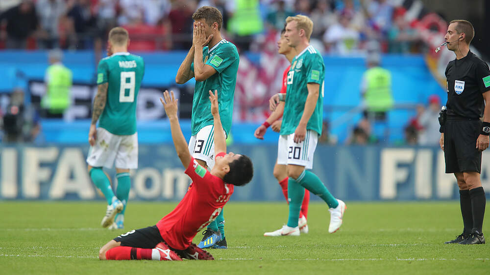 Abgepfiffen: DFB-Team ereilt in Russland der "Weltmeisterfluch" © AFP/Getty Images