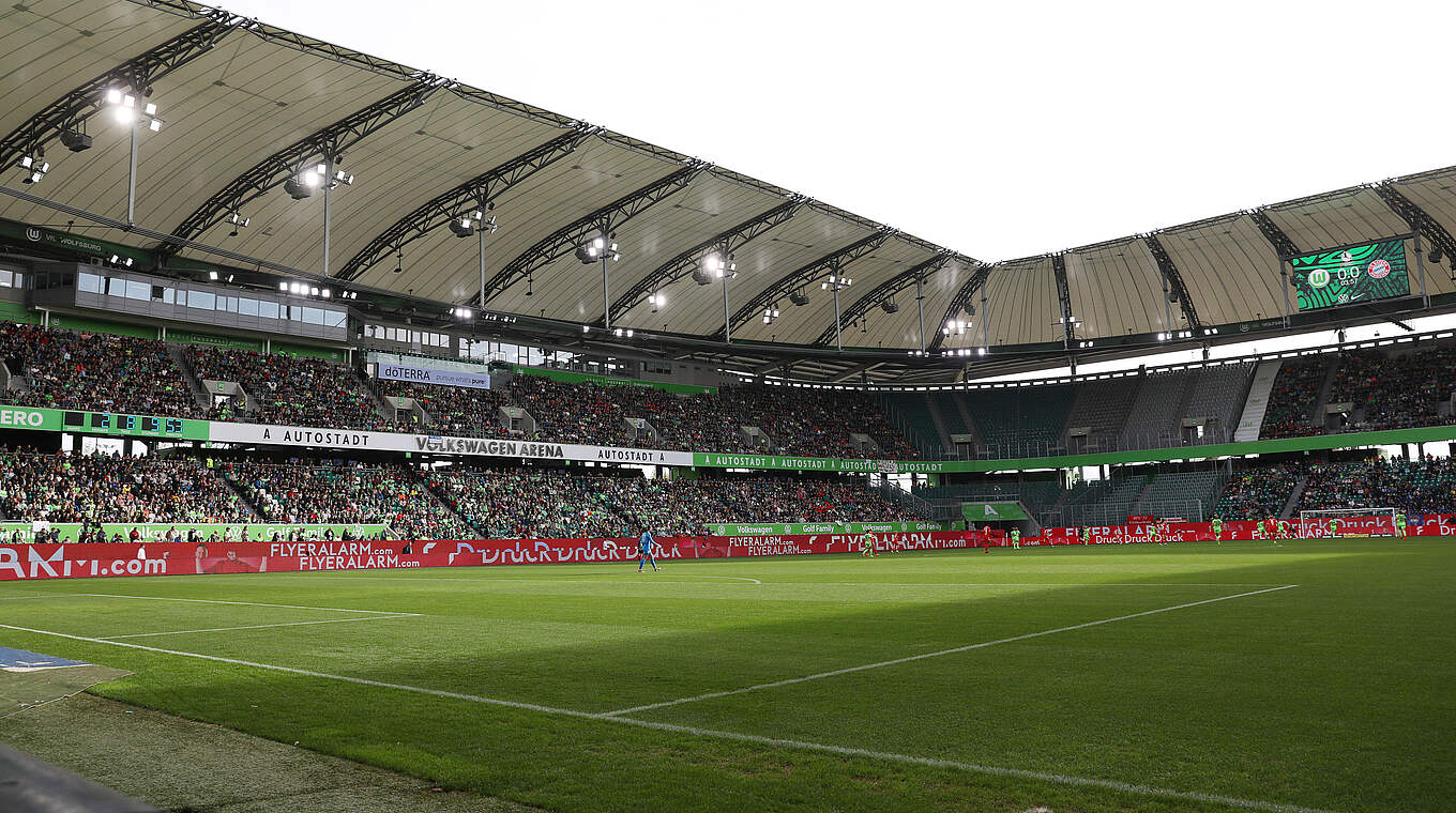 Rückkehr in die große Arena: Wolfsburg spielt gegen Frankfurt in der Volkswagen Arena © imago