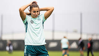 Fällt fürs Wolfsburger DFB-Pokalachtelfinale aus: Nationalspielerin Lena Oberdorf © Thomas Böcker/DFB