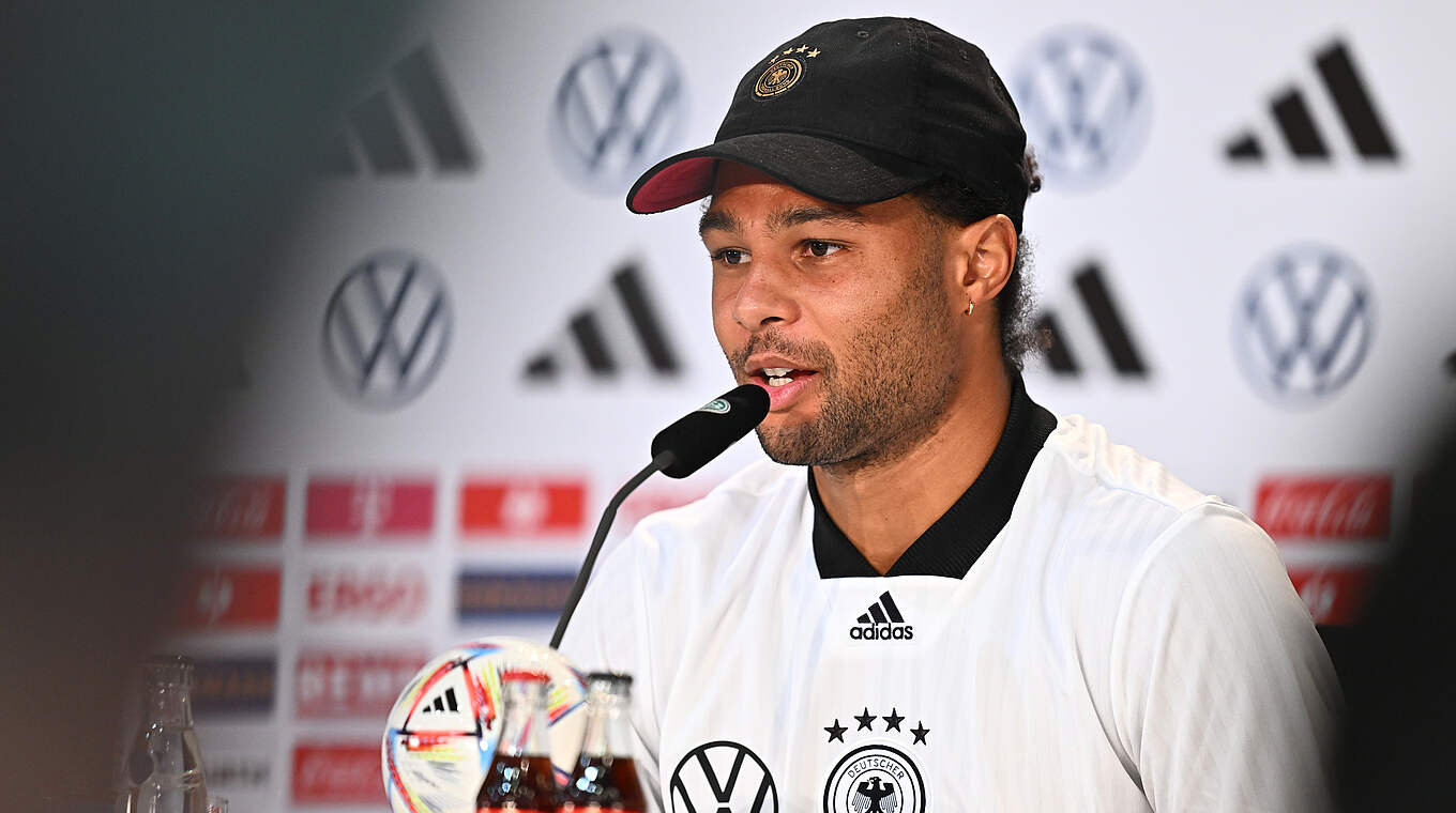 Gnabry: "I hope we go into our first match with a lot of energy" © GES
