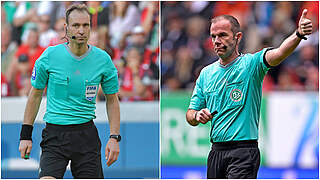 Bei der WM als Video-Assistenten im Einsatz: Bastian Dankert (l.) und Marco Fritz © Imago/Collage DFB