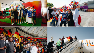 Ab nach Katar: Die Fan-Camper*innen auf ihrer Reise zum WM-Auftakt des DFB-Teams © Fan Club Nationalmannschaft/Felix Maximilian Stein