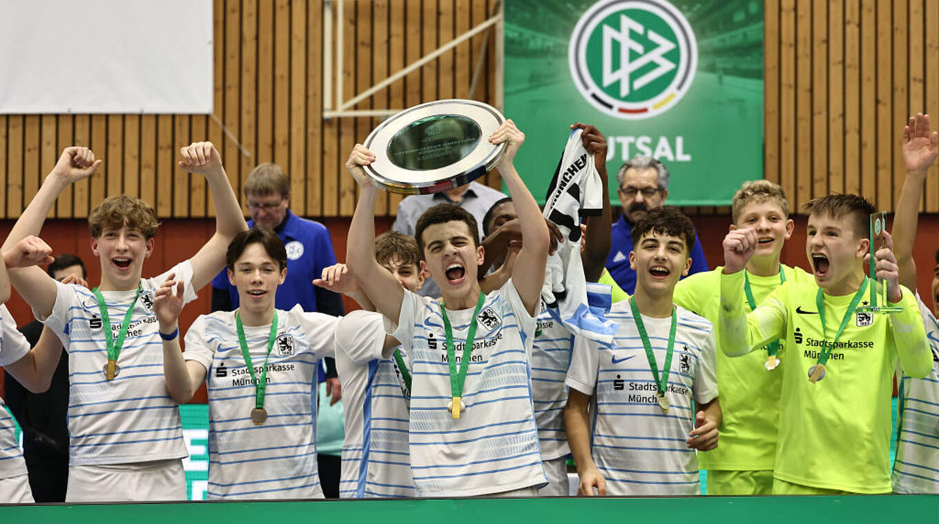 TSV 1860 München: Deutscher C-Junioren-Futsal-Meister 2023 © Getty Images/Christof Koepsel