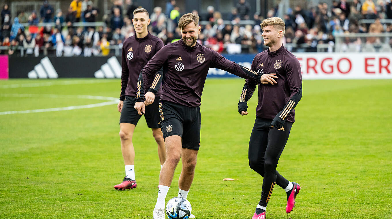 Niclas Füllkrug (l.) und Timo Werner (r.) © DFB