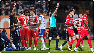 Nach Roten Karten vom Wochenende gesperrt: Ermedin Demirovic und Reece Oxford (v.l.) © imago/Collage DFB