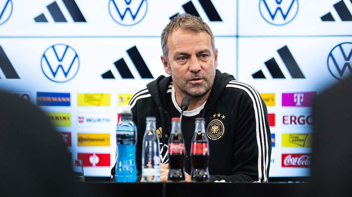 Bundestrainer Flick: "Hohe Intensität, hohe Aufmerksamkeit, sehr gute Passqualität" © DFB/GES-Sportfoto